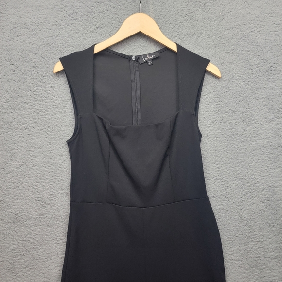 Lulus Enticing Endeavors Black Jumpsuit Womens Size XL Square Neckline Wide Leg - Picture 5 of 16